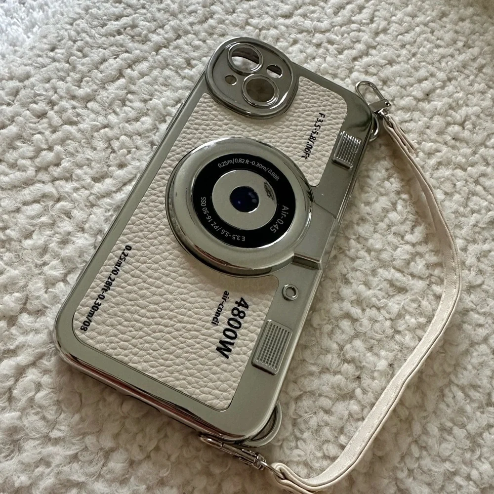 Retro Vintage Camera Phone Case with Strap IPhone 14 Plus - Picture 5 of 7